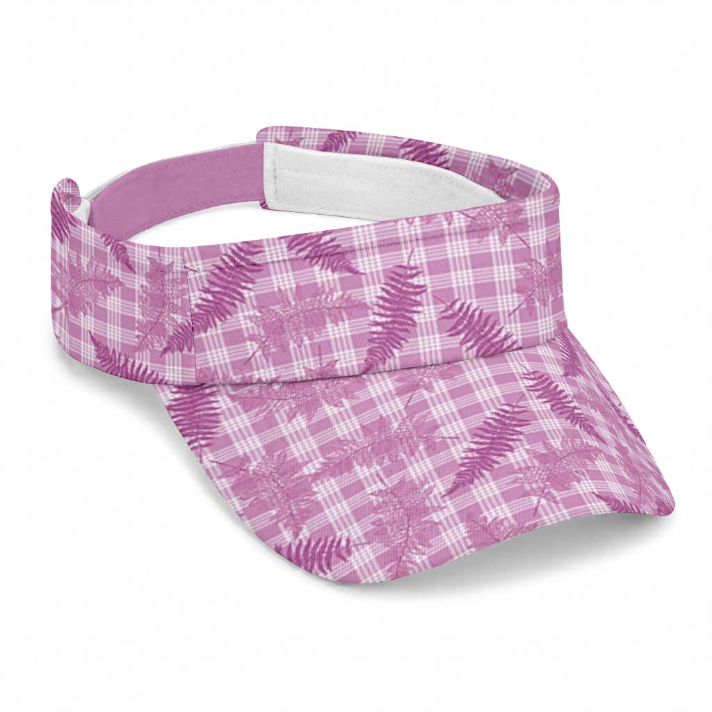 Pink Palaka Hawaii Palapalai Sun Visor Cap Hawaiian Fern
