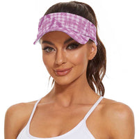 Pink Palaka Hawaii Palapalai Sun Visor Cap Hawaiian Fern