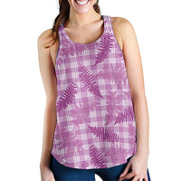 Pink Palaka Hawaii Palapalai Women Racerback Tank Hawaiian Fern
