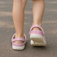 Pink Palaka Quilt Hawaii Clogs Shoes Traditional Hawaii-plaid Pattern - Polynesian Pride