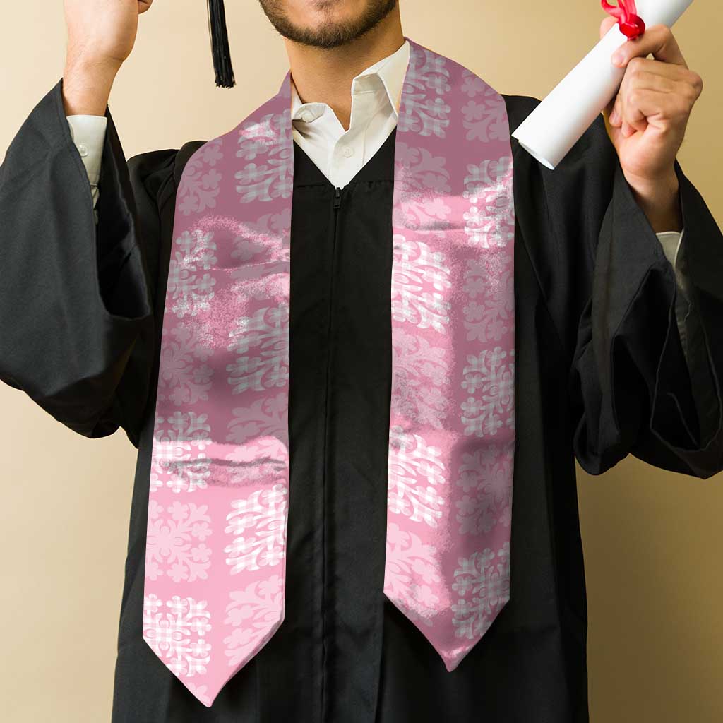 Pink Palaka Quilt Hawaii Graduation Stole Traditional Hawaii-plaid Pattern LT14