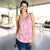 Pink Palaka Quilt Hawaii Women Racerback Tank Traditional Hawaii-plaid Pattern - Polynesian Pride