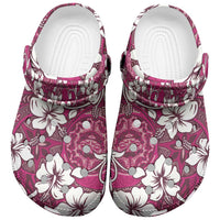 Piqi Bula Fiji Clogs Shoes Fijian Tapa Seamless Hibiscus - Polynesian Pride