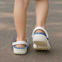 Plumeria With Galaxy Polynesian Tattoo Pattern Clogs Shoes - Polynesian Pride