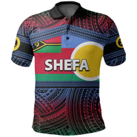 Custom Shefa Province Polo Shirt Of Vanuatu Polynesian Patterns LT6 Unisex Red - Polynesian Pride