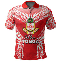Custom Kolisi Tonga Polo Shirt Red Style LT6 Red - Polynesian Pride