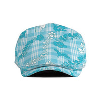 Polu Aloha Hawaii Jeff Hat Plumeria Lei With Palaka Motif - Polynesian Pride