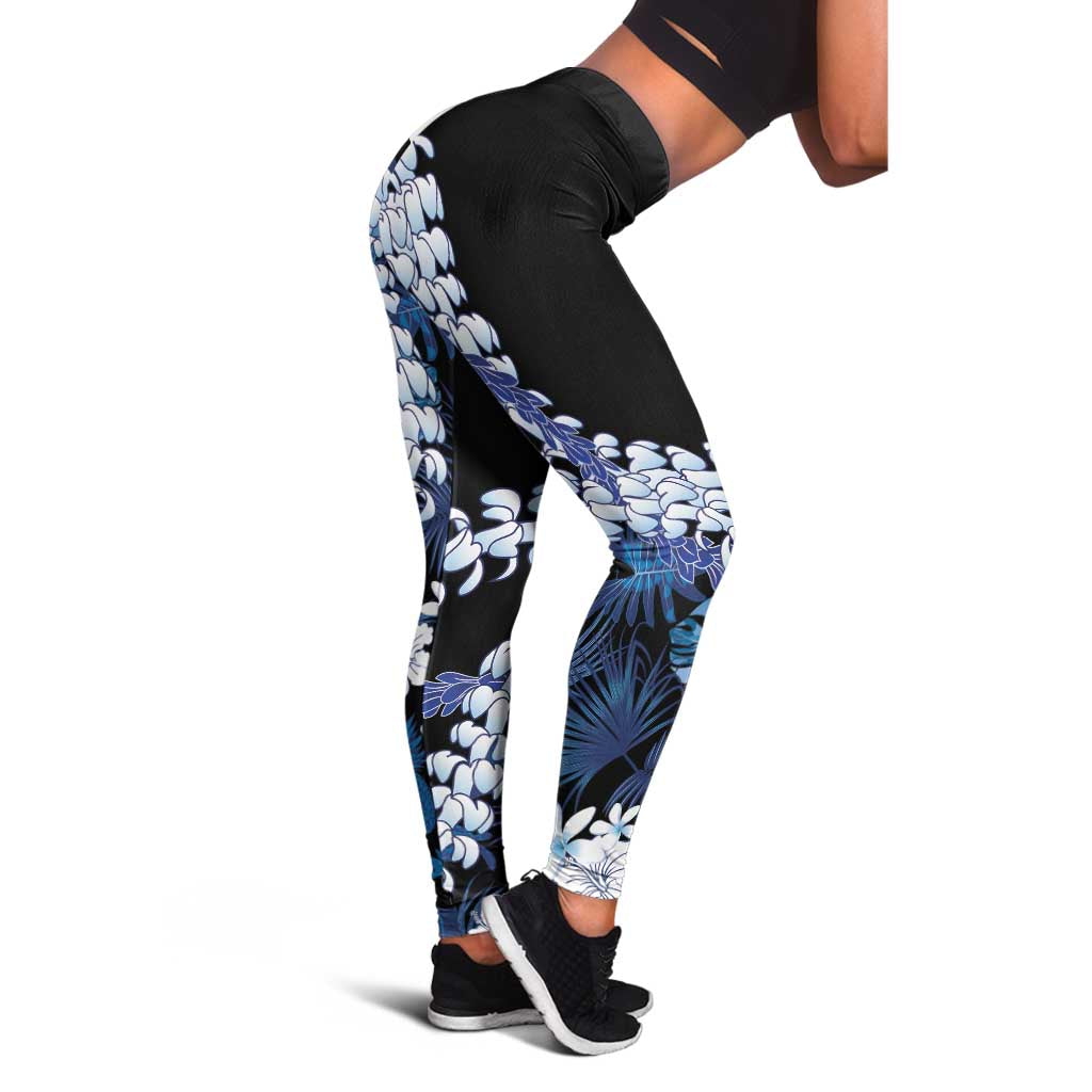 Polu Aloha Hawaii Lei Leggings Tropical Flowers Elegant Vibe - Polynesian Pride