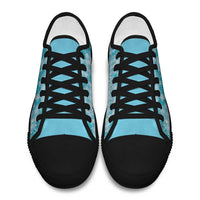 Polu Aloha Hawaii Low Top Shoes Plumeria Lei With Palaka Motif - Polynesian Pride