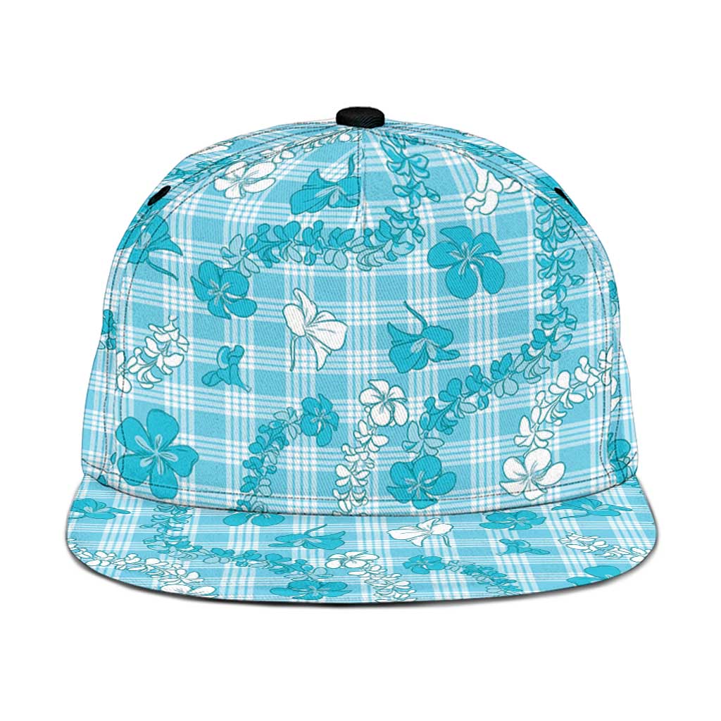 Polu Aloha Hawaii Snapback Cap Plumeria Lei With Palaka Motif - Polynesian Pride