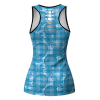 Polu Hawaii Breadfruit Palaka Motifs Hollow Tank Top