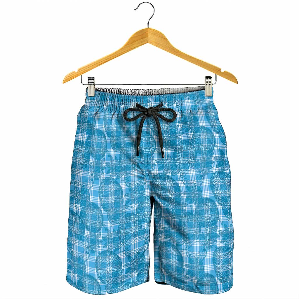 Polu Hawaii Breadfruit Palaka Motifs Shorts for Men