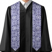 Polu Palaka Quilt Hawaii Graduation Stole Hawaiian Tropical Monstera Sea Turtle