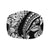 Polynesia Jeff Hat Polynesian Tropical Flowers Black Pastel Vibes - Polynesian Pride