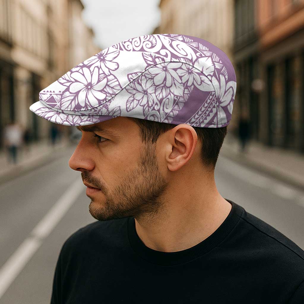 Polynesia Jeff Hat Polynesian Tropical Flowers Purple Pastel Vibes - Polynesian Pride