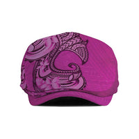 Polynesia Manta Ray Tattoo Jeff Hat Tropical Plumeria Pink Polynesian Pattern LT14 Pink - Polynesian Pride