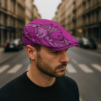 Polynesia Manta Ray Tattoo Jeff Hat Tropical Plumeria Pink Polynesian Pattern LT14 - Polynesian Pride