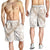 Polynesia Shorts for Men Polynesian Tropical Flowers Beige Pastel Vibes - Polynesian Pride