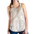 Polynesia Women Racerback Tank Polynesian Tropical Flowers Beige Pastel Vibes - Polynesian Pride