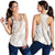 Polynesia Women Racerback Tank Polynesian Tropical Flowers Beige Pastel Vibes - Polynesian Pride