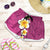 Polynesian Hibiscus and Plumeria Tapa Pattern Shorts for Women Pink Color - Polynesian Pride