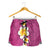 Polynesian Hibiscus and Plumeria Tapa Pattern Shorts for Women Pink Color - Polynesian Pride