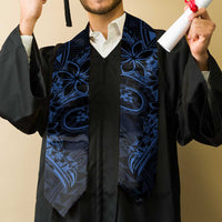 Polynesian Sunset Plumeria Graduation Stole Navy Polynesian Tattoo
