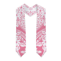 Polynesian Tiare Flower Pink Pastel Graduation Stole LT14 - Polynesian Pride
