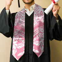 Polynesian Tiare Flower Pink Pastel Graduation Stole LT14 - Polynesian Pride