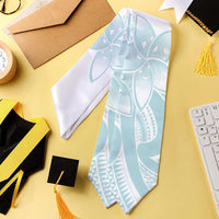 Polynesian Tribal Plumeria Lotu Tamaiti Graduation Stole Pastel Cyan - Polynesian Pride