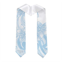 Polynesian Tribal Plumeria Lotu Tamaiti Graduation Stole Pastel Sky Blue - Polynesian Pride