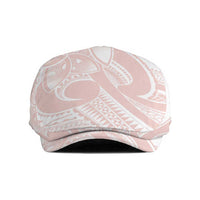 Polynesian Tribal Plumeria Lotu Tamaiti Jeff Hat Pastel Blush - Polynesian Pride