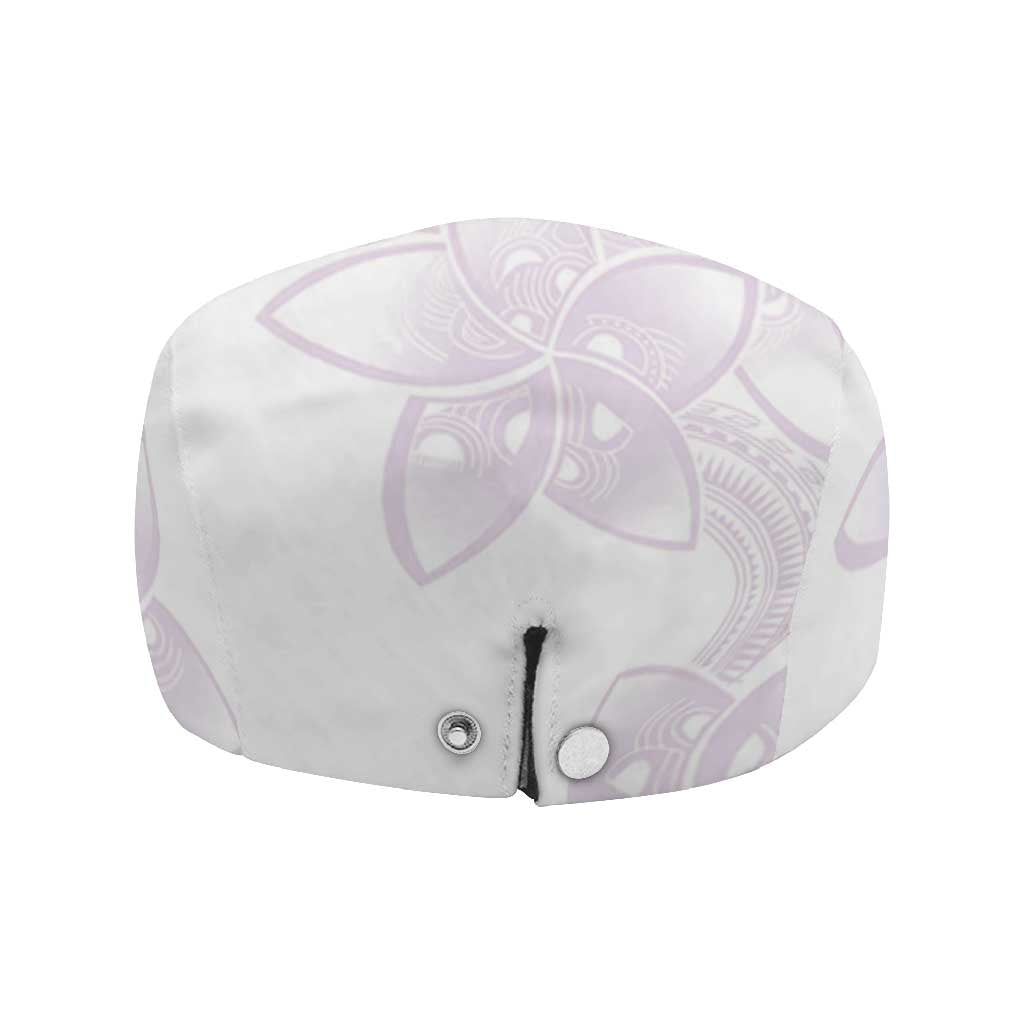 Polynesian Tribal Plumeria Lotu Tamaiti Jeff Hat Pastel Mauve - Polynesian Pride