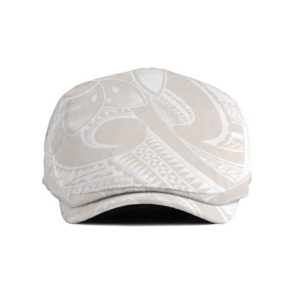 Polynesian Tribal Plumeria Lotu Tamaiti Jeff Hat Pastel Nude - Polynesian Pride