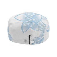 Polynesian Tribal Plumeria Lotu Tamaiti Jeff Hat Pastel Sky Blue - Polynesian Pride