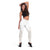 Polynesian Tribal Plumeria Lotu Tamaiti Leggings Pastel Nude - Polynesian Pride