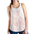 Polynesian Tribal Plumeria Lotu Tamaiti Women Racerback Tank Pastel Blush - Polynesian Pride