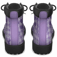 Poni Aloha Hawaii All Season Boots Plumeria Lei With Palaka Motif - Polynesian Pride