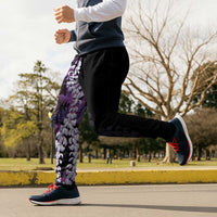 Poni Aloha Hawaii Lei Jogger Pants Tropical Flowers Elegant Vibe - Polynesian Pride