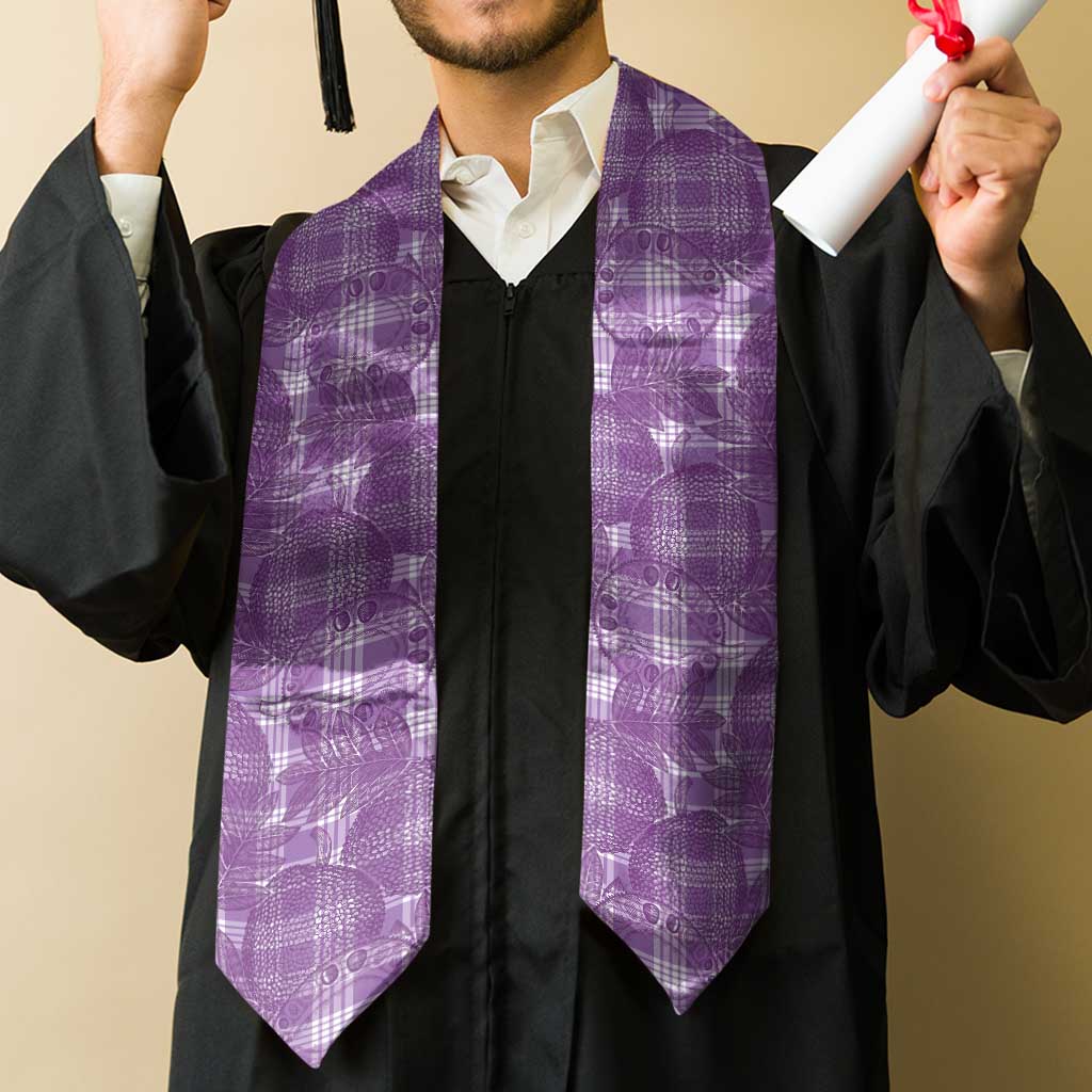Poni Hawaii Breadfruit Palaka Motifs Graduation Stole