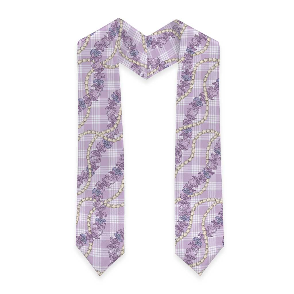 Pua Kalaunu Lei Graduation Stole Palaka Pattern