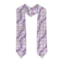 Pua Kalaunu Lei Graduation Stole Palaka Pattern