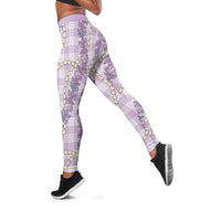 Pua Kalaunu Lei Leggings Palaka Pattern