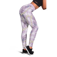 Pua Kalaunu Lei Leggings Palaka Pattern