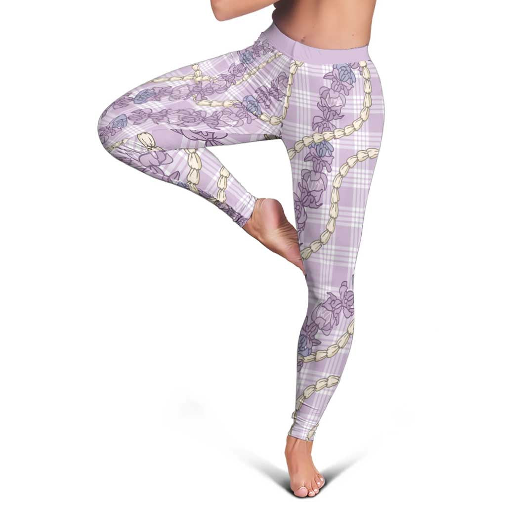 Pua Kalaunu Lei Leggings Palaka Pattern