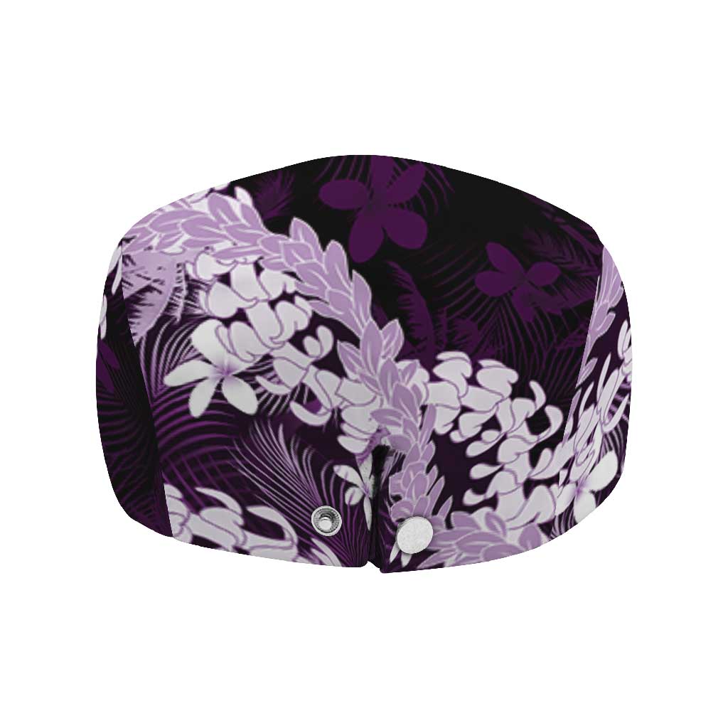 Puakenikeni Maile Lei Jeff Hat Frangipani Purple Tropical Leaves