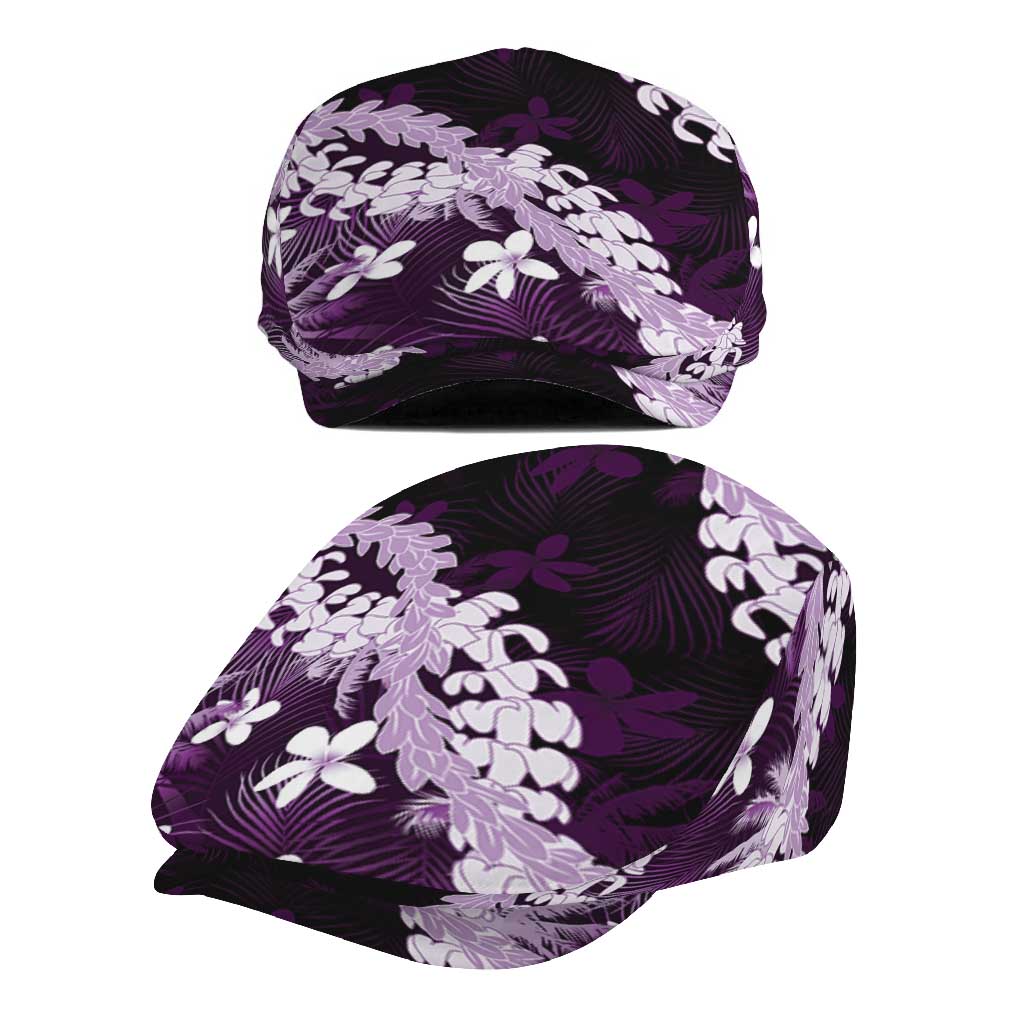 Puakenikeni Maile Lei Jeff Hat Frangipani Purple Tropical Leaves
