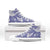 Purple Aloha Hawaii High Top Shoes Monstera Hibiscus Plumeria Seamless Vibes - Polynesian Pride