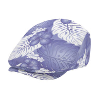 Purple Aloha Hawaii Jeff Hat Monstera Hibiscus Plumeria Seamless Vibes - Polynesian Pride