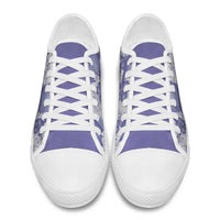 Purple Aloha Hawaii Low Top Shoes Monstera Hibiscus Plumeria Seamless Vibes - Polynesian Pride